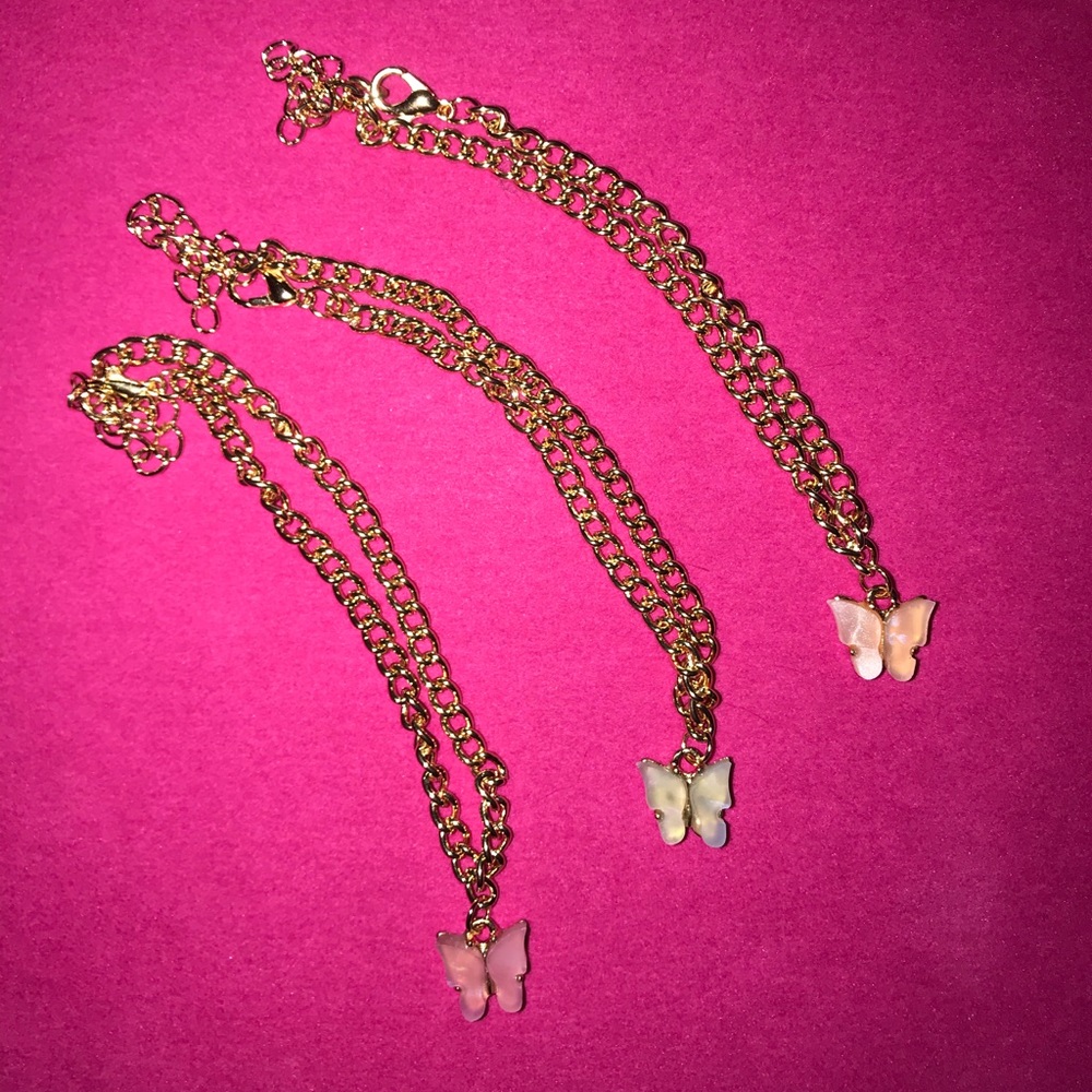 Butterfly charm anklets🦋 - Picture 3 of 6